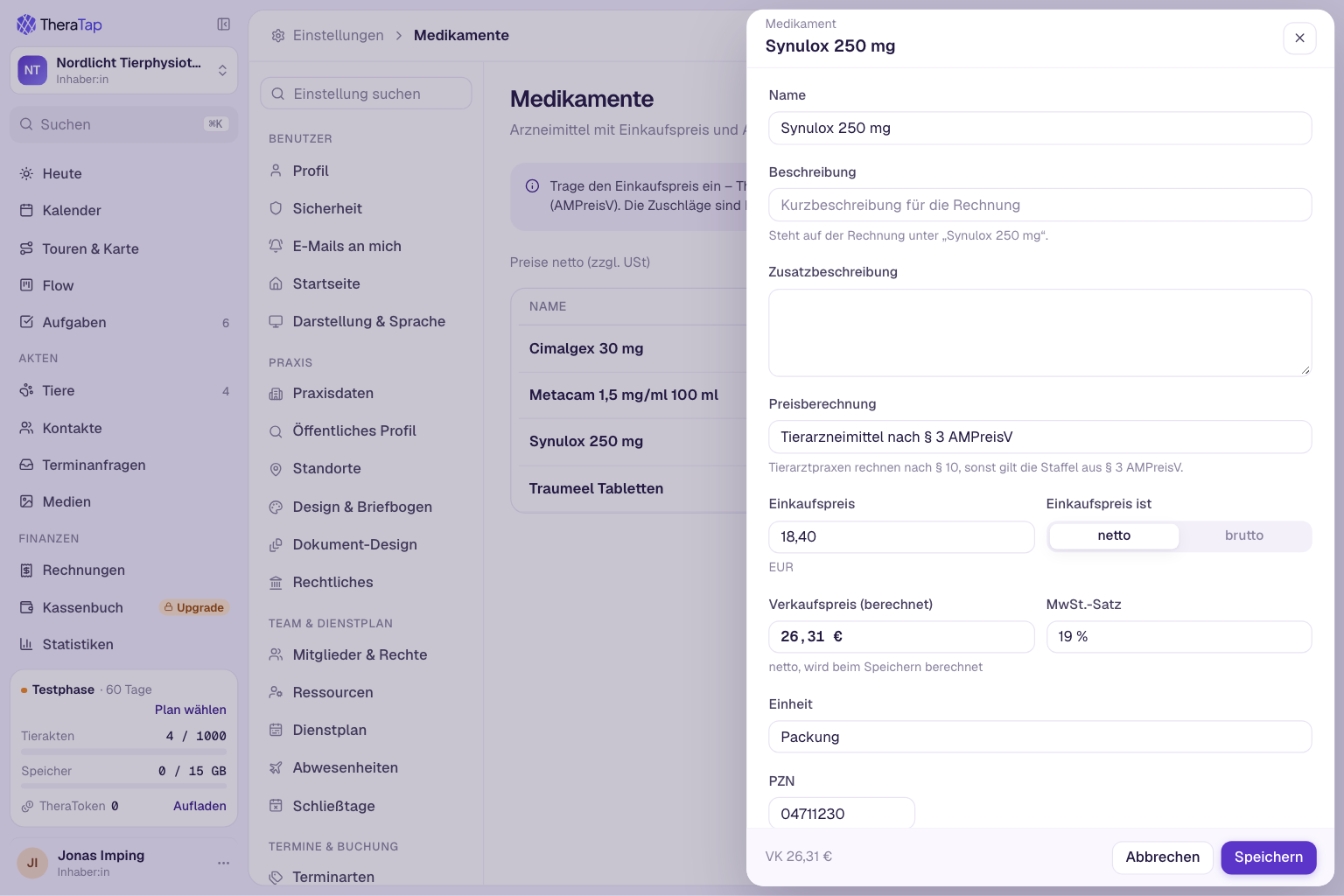 Medikamente: Verkaufspreis automatisch nach AMPreisV
