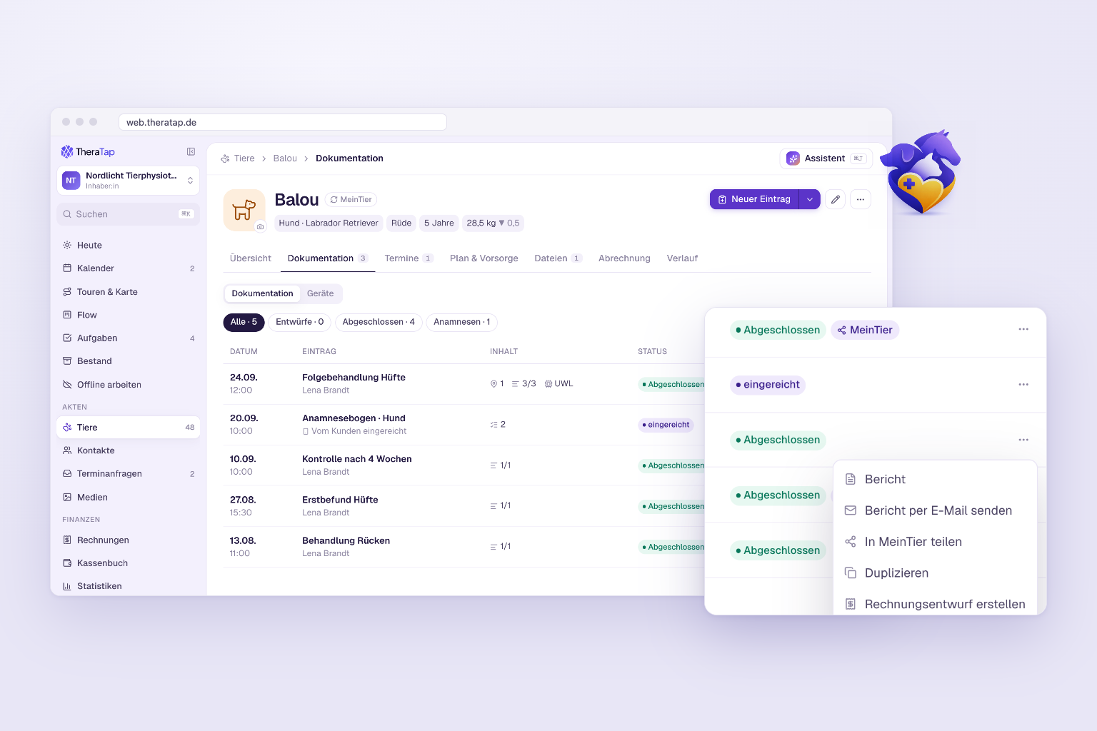 MeinTier jetzt für alle Praxen – mit Freigabe pro Befund