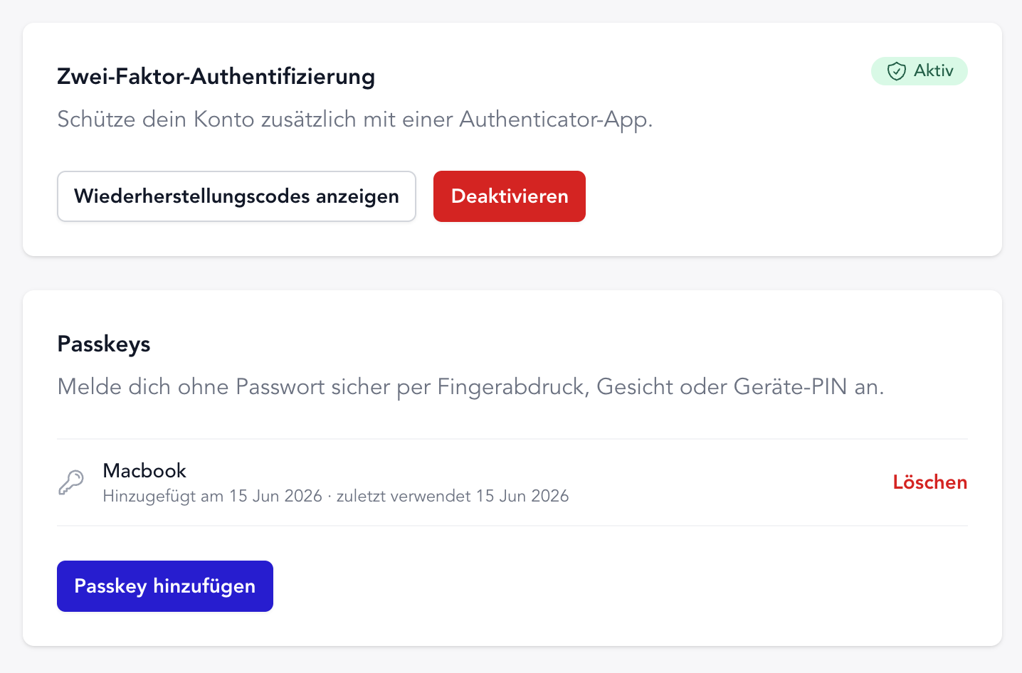 Dein TheraTap-Konto noch besser schützen – mit Authenticator-App oder passwortlosem Passkey